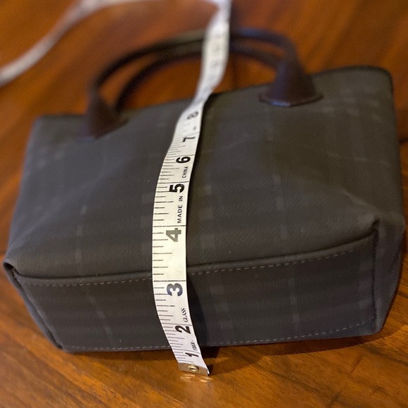 BURBERRY Vintage Mini🤎Brown House Check👜Coated Canvas/Leather🇬🇧RARE/HTF🔥EUC - Picture 7 of 13